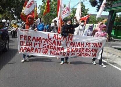 PANAP expresses solidarity with Indonesian farmers violently dispersed during assembly vs. displacement