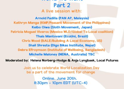 Localization, food sovereignty and food systems transformation