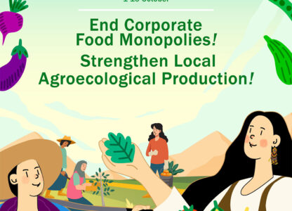 16 Days of Global Action on Agreocology 2022: Communities resist agrochem TNCs, overcome food crisis