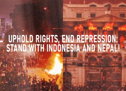 55 groups from 18 countries stand against corruption, repression in Indonesia and Nepal