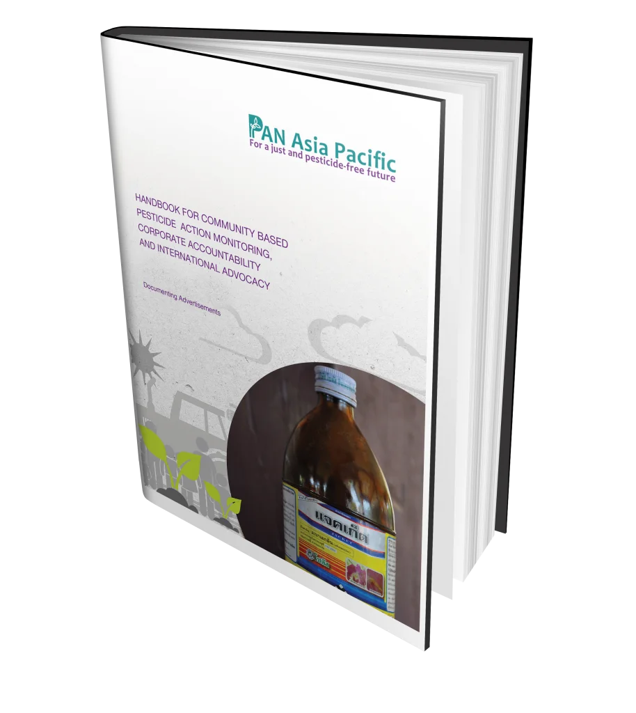 Handbook For Community Based Pesticide Action Monitoring, Corporate Accountability And International Advocacy: Documenting Advertisements