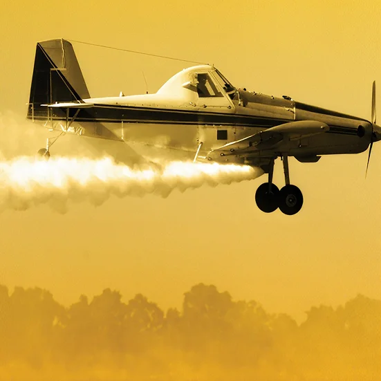 Poster listing the twenty most hazardous pesticides