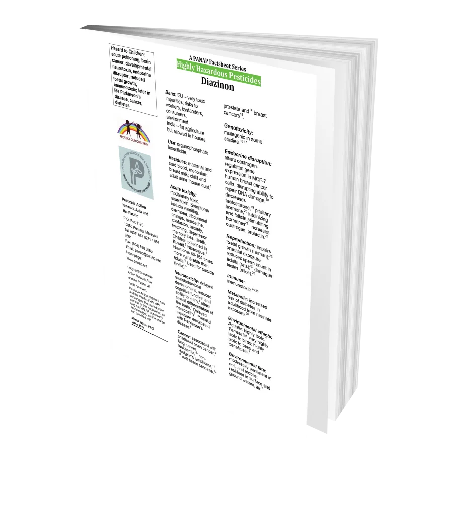 20 Pesticides Toxic to Children Factsheet: Diazinon