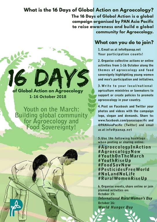 JOIN the 16 Days of Global Action on Agroecology 2018!