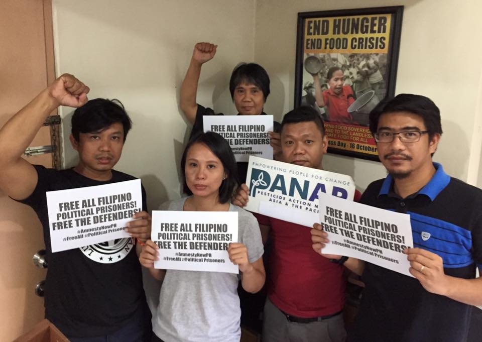 Free detained land activists and all political prisoners in the Philippines