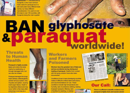Support and Pass House Bills 5677 and 5678. Ban the Herbicides Glyphosate and Paraquat in the Philippines!