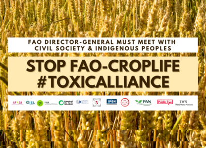 FAO urged anew to drop #ToxicAlliance with CropLife amid reports of meddling in Mexico glyphosate ban