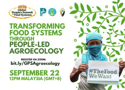 Transforming food systems through people-led agroecology