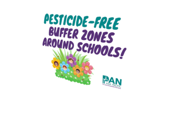 Pesticide-Free Buffer Zones Around Schools! [Placard]