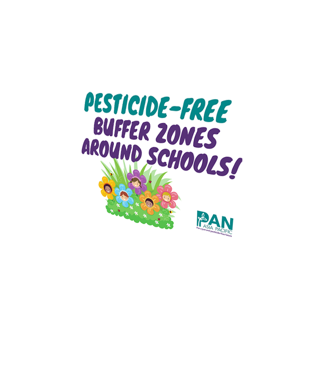 Pesticide-Free Buffer Zones Around Schools! [Placard]