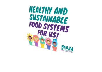 Healthy and Sustainable Food Systems For Us! [Placard]