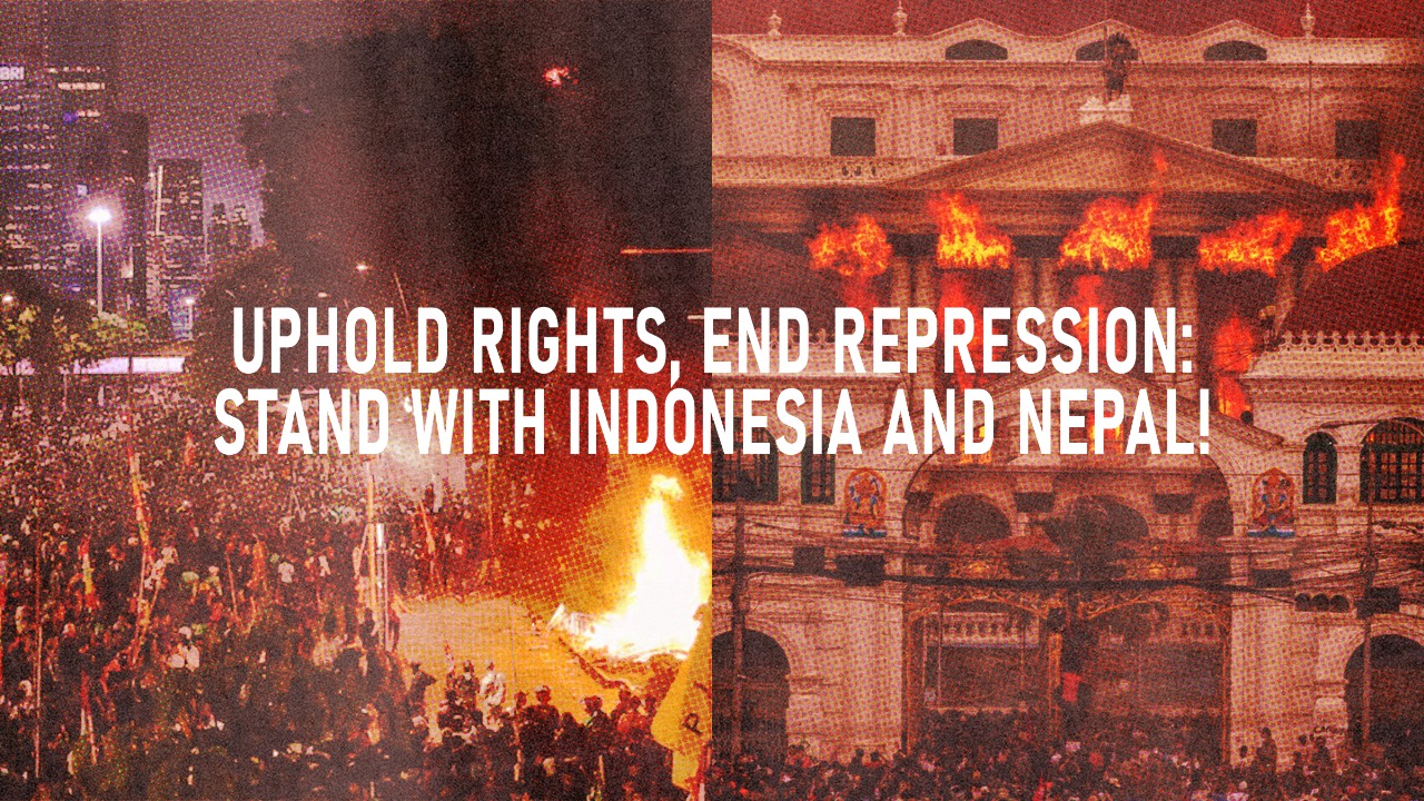 55 groups from 18 countries stand against corruption, repression in Indonesia and Nepal