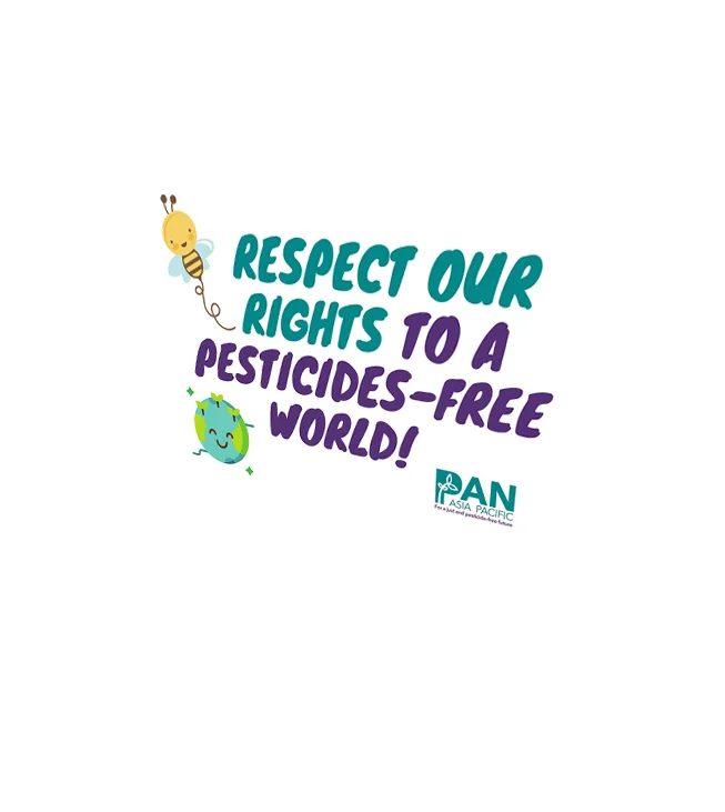 Respect Our Rights to a Pesticides-Free World! [Placard]