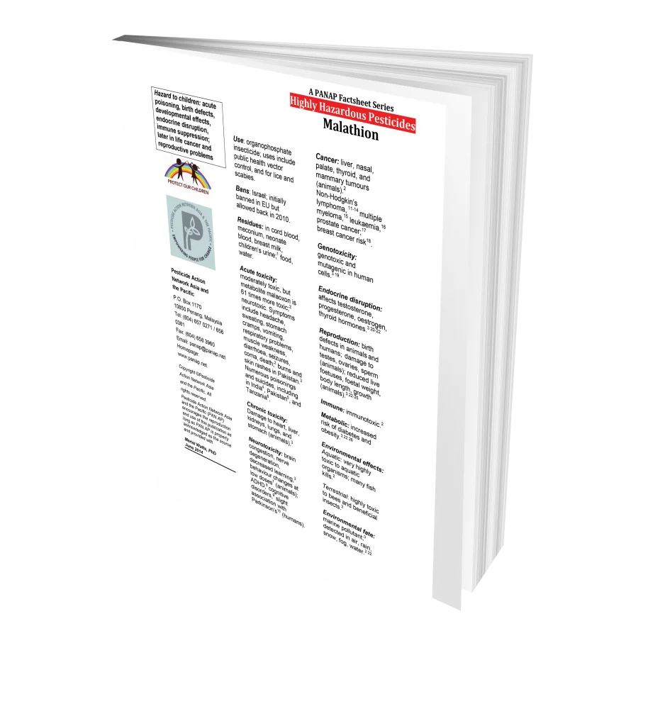 20 Pesticides Toxic to Children Factsheet: Malathion
