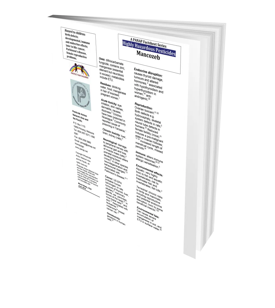 20 Pesticides Toxic to Children Factsheet: Mancozeb
